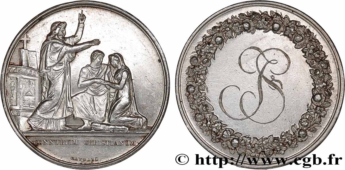 AMOUR ET MARIAGE Médaille de mariage TTB