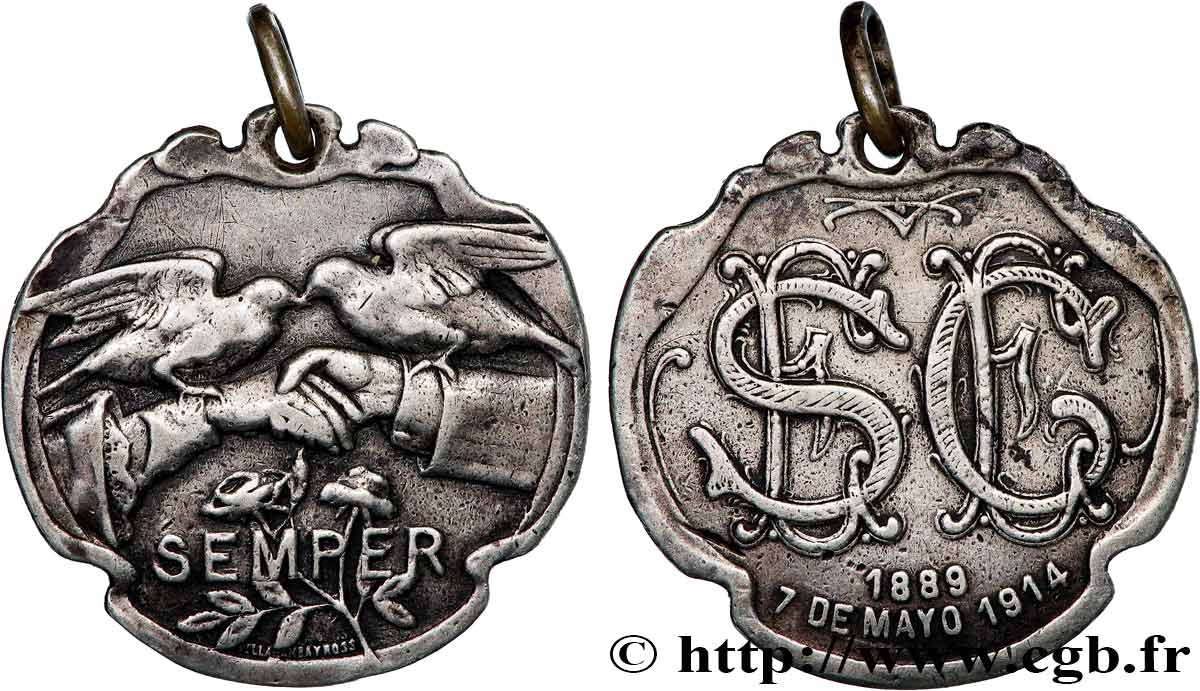 URUGUAY Médaille, SEMPER MBC