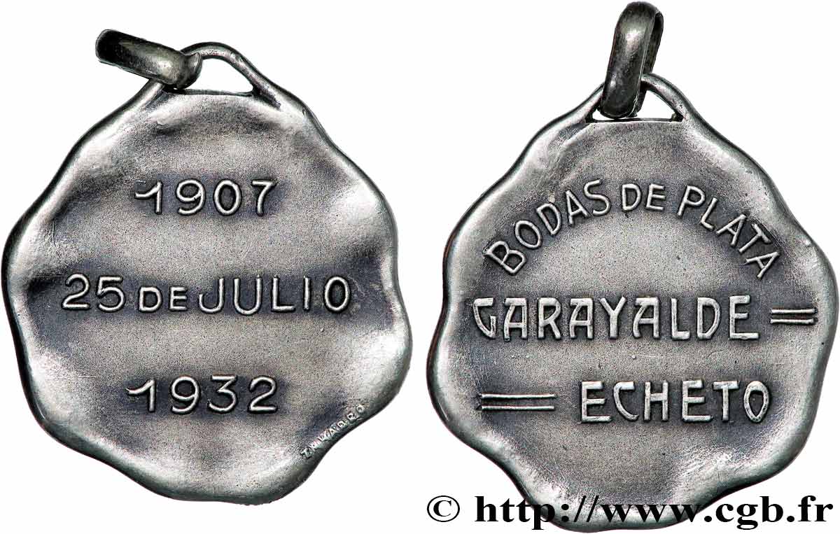 URUGUAY Médaille, Noces d’argent AU