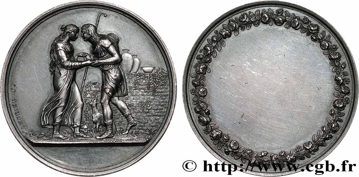 AMOUR ET MARIAGE Médaille de mariage, Jacob et Rachel, Stéphanie Napoléon et le Prince Louis de Bade TTB
