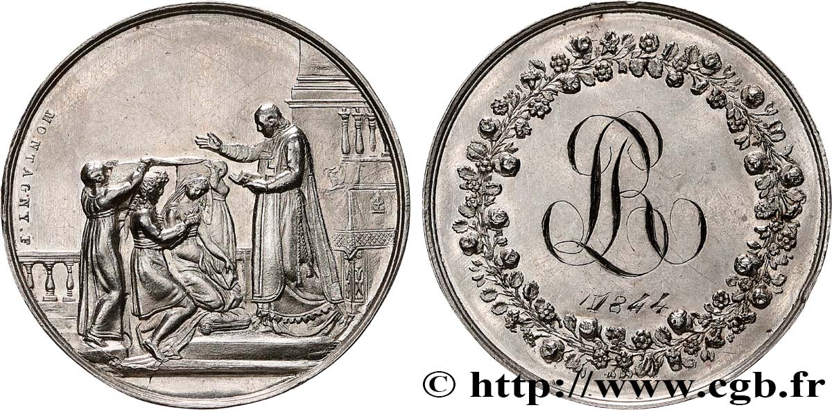 AMOUR ET MARIAGE Médaille de mariage TTB+