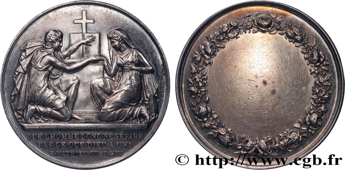 AMOUR ET MARIAGE Médaille de mariage TTB+