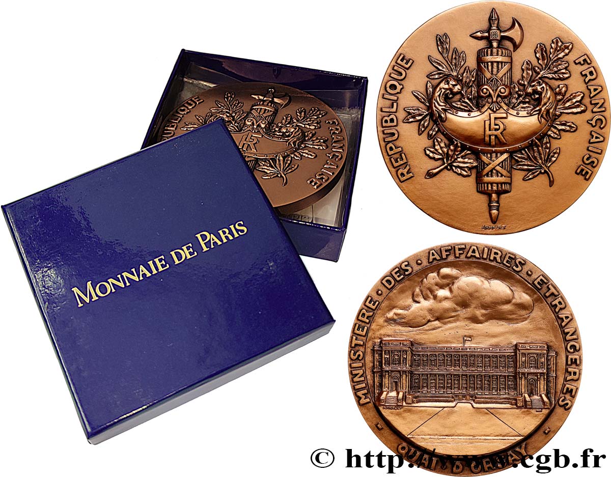 FUNFTE FRANZOSISCHE REPUBLIK Médaille, Ministère des affaires étrangères VZ