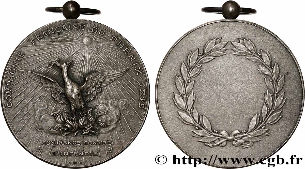 INSURANCES Médaille, Compagnie française du phénix AU