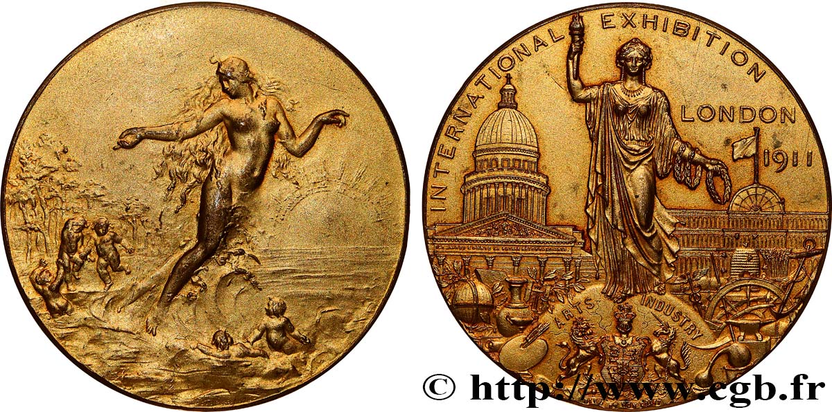 GREAT-BRITAIN - GEORGE VI Médaille, Exposition international, Arts et Industrie AU