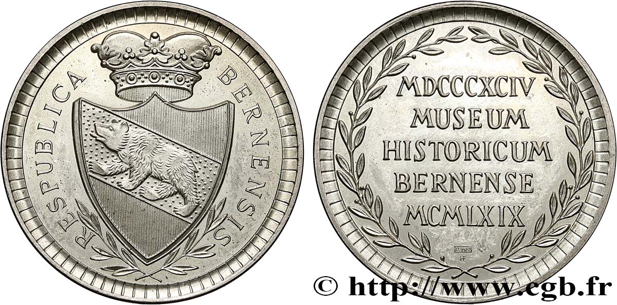 SUISSE - RÉPUBLIQUE DE BERNE Médaille, Musée Historique SUP