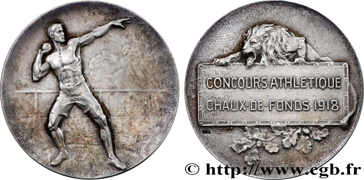SUISSE Médaille, Concours athlétique TTB+