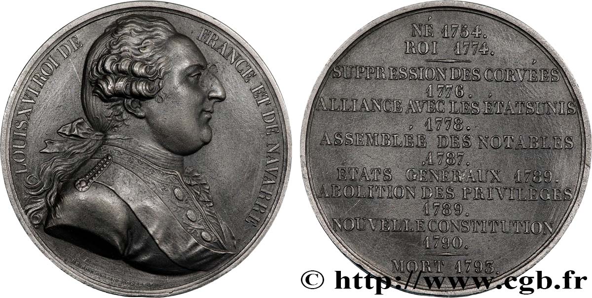 LOUIS XVI Médaille, Louis XVI SUP