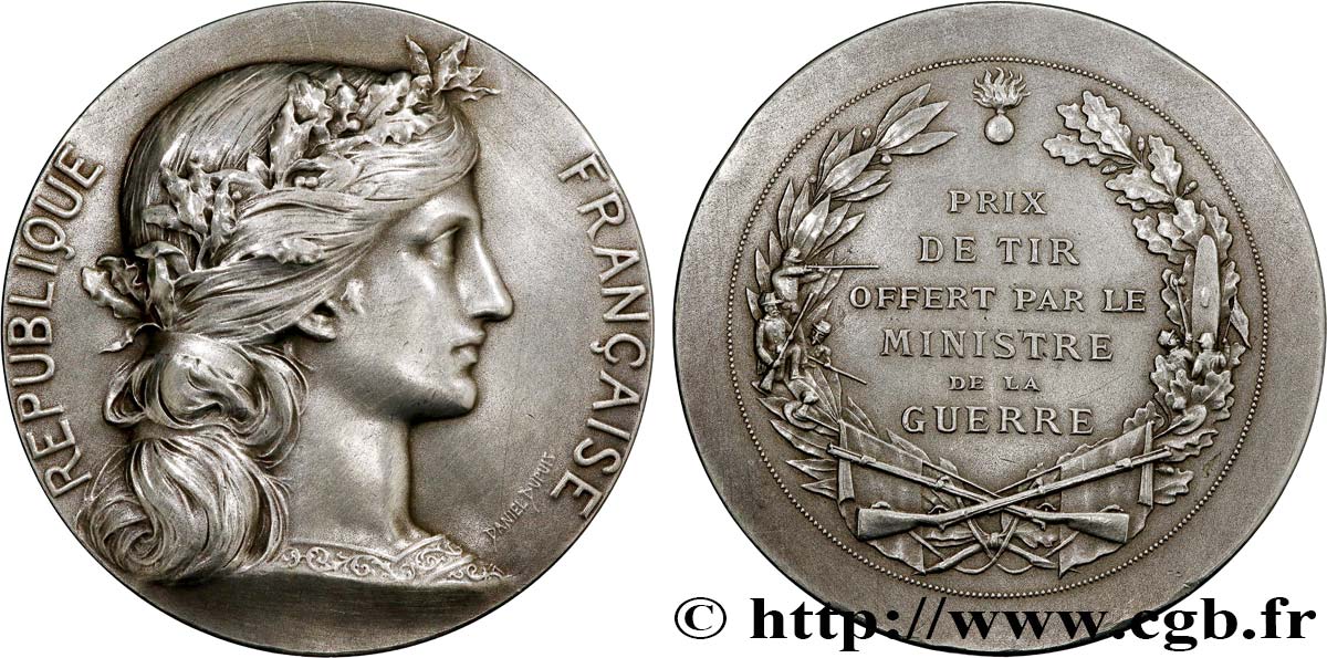 TROISIÈME RÉPUBLIQUE Médaille, Prix de tir offert TTB+