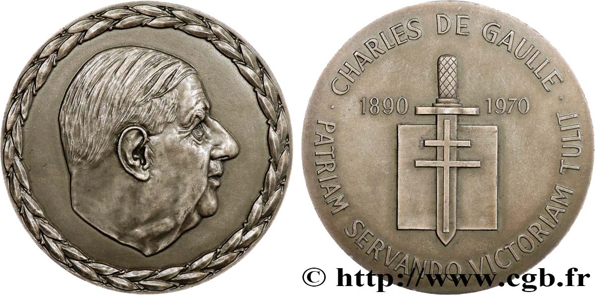 CINQUIÈME RÉPUBLIQUE Médaille, Général De Gaulle SUP