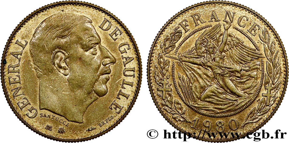CINQUIÈME RÉPUBLIQUE Module de 20 francs TTB+