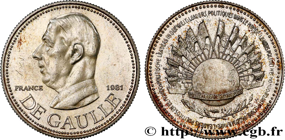 CINQUIÈME RÉPUBLIQUE Médaille, Charles De Gaulle SUP