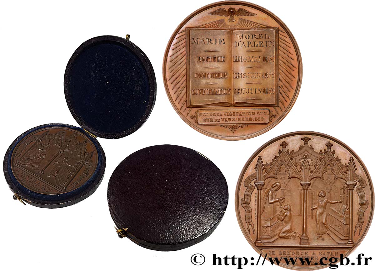 MÉDAILLES RELIGIEUSES Médaille de Baptême, Communion et Confirmation SUP