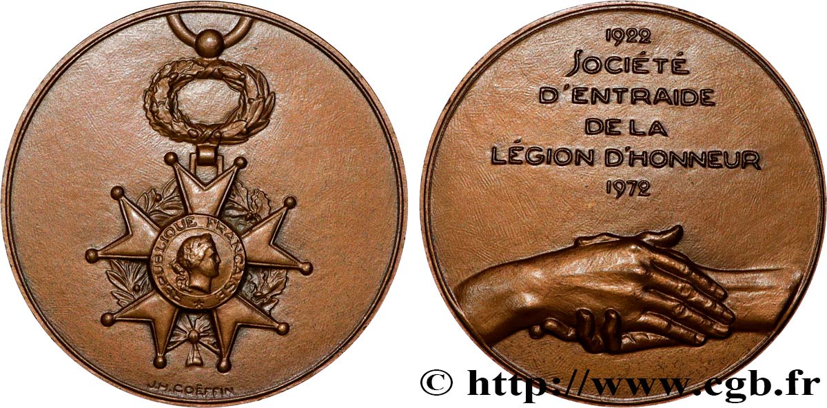 V REPUBLIC Médaille, Société d’entraide de la Légion d’honneur AU
