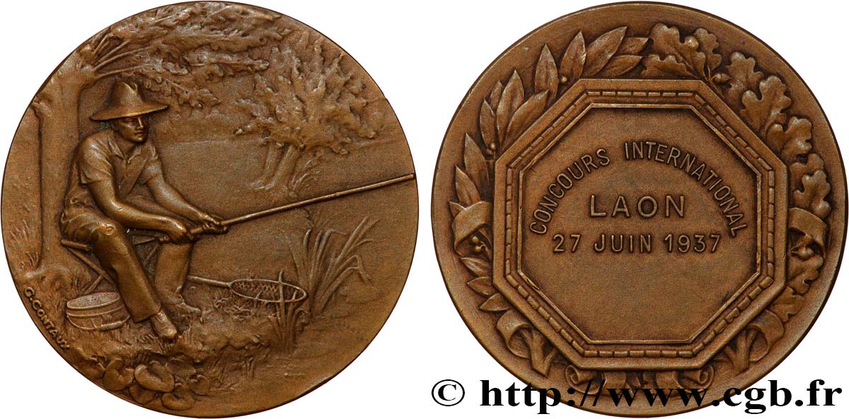 III REPUBLIC Médaille, Concours international AU