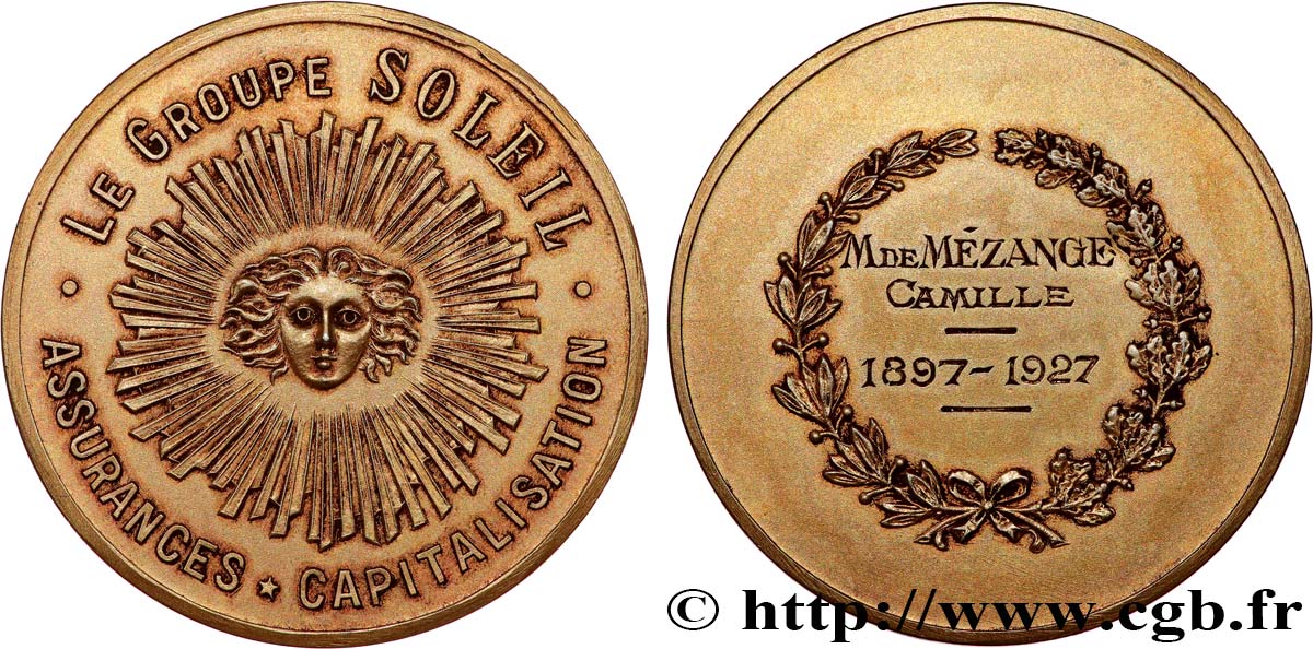 INSURANCES Médaille, La Compagnie du Soleil AU
