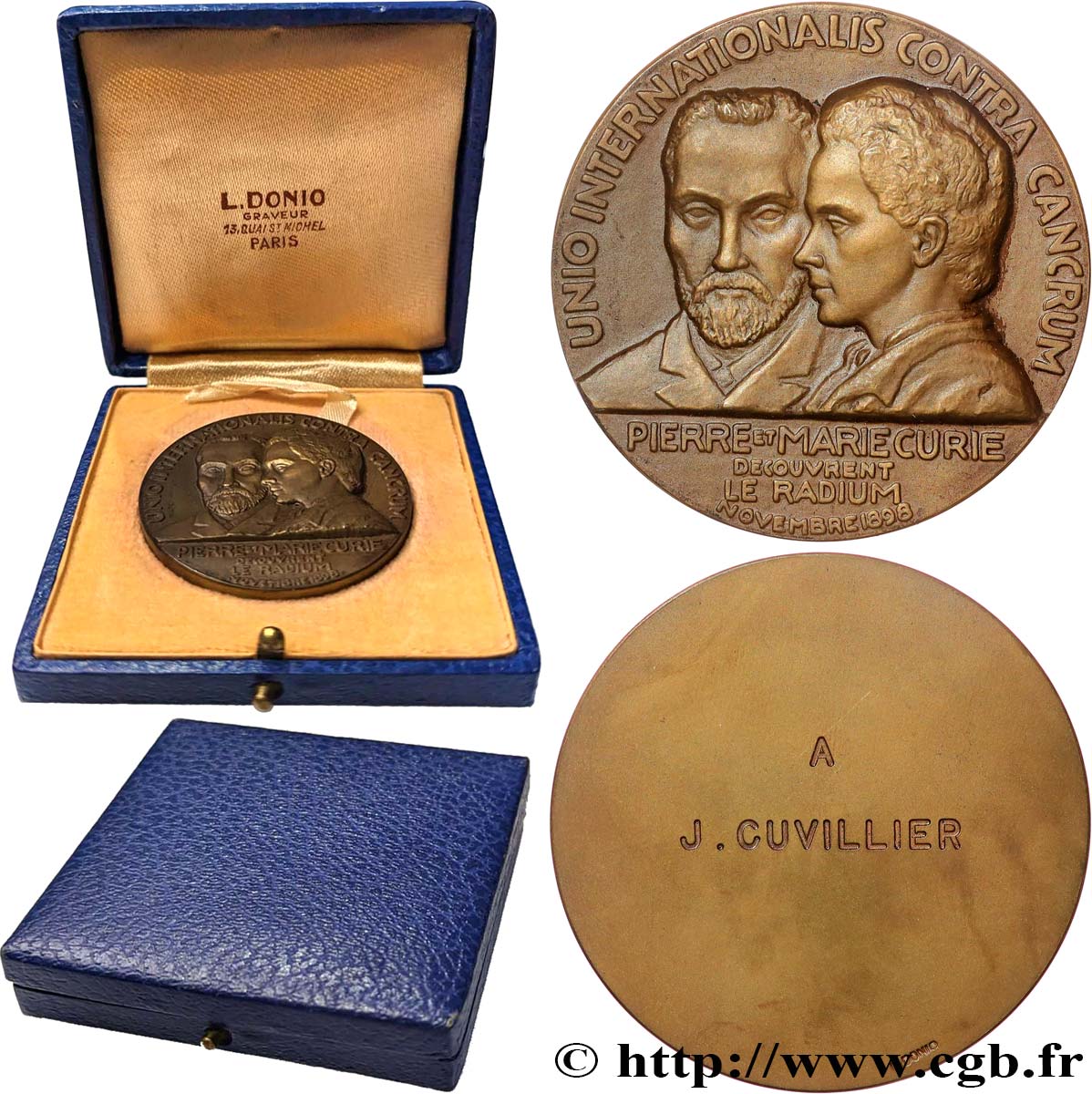 SCIENCES & SCIENTIFIQUES Médaille, Pierre et Marie Curie SUP