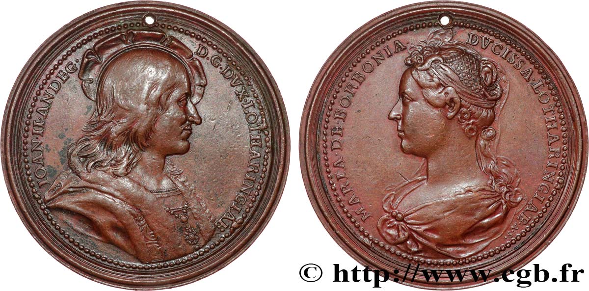 LORRAINE Médaille, Jean II d Anjou XF