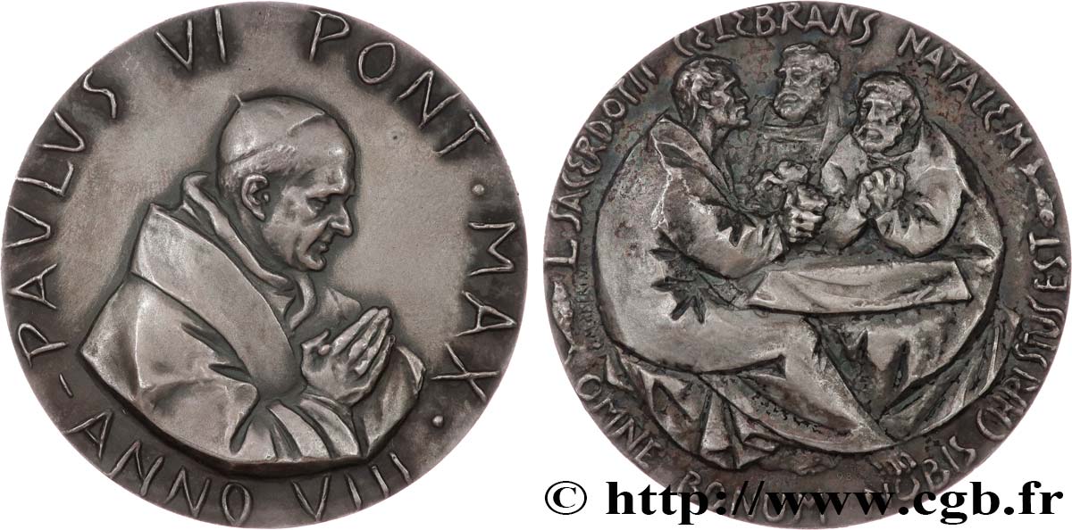 VATICANO Y ESTADOS PONTIFICIOS Médaille annuelle, Paul VI EBC