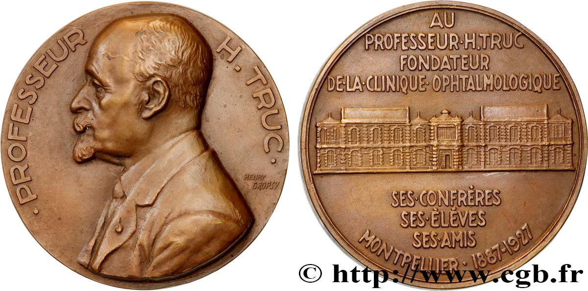 SCIENCE & SCIENTIFIC Médaille, Professeur H. Truc AU