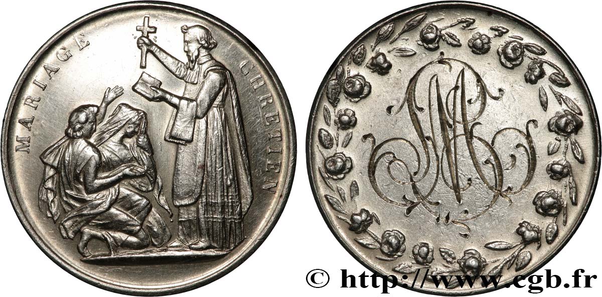 LOVE AND MARRIAGE Médaille, Mariage chrétien AU