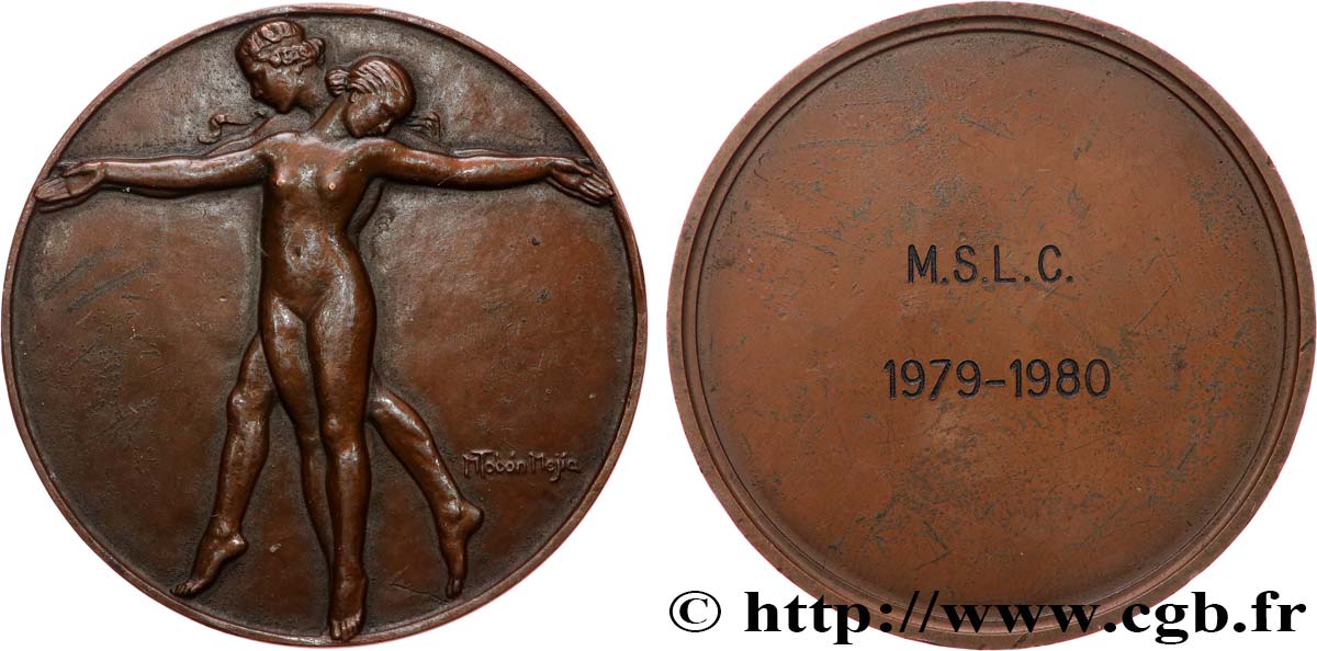 ART, PAINTING AND SCULPTURE Médaille, La danse antique SS