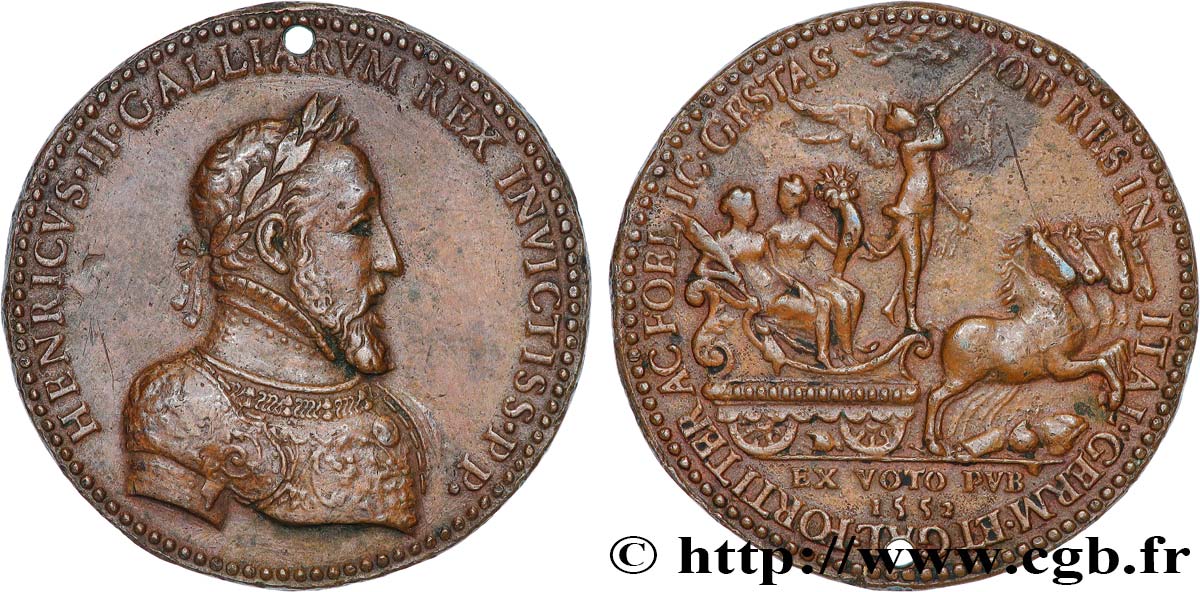 HENRY II Médaille, Étienne de Laulne XF