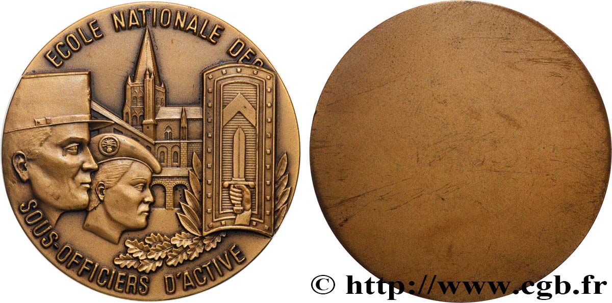 V REPUBLIC Médaille, École nationale des sous-officiers d’active, Saint-Maixent AU