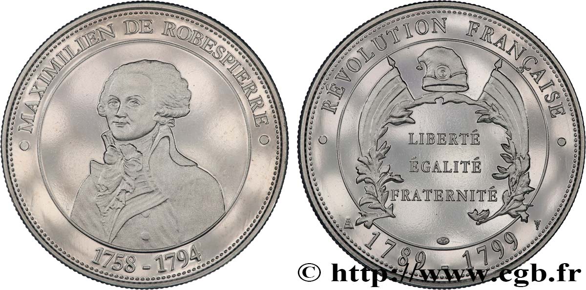 V REPUBLIC Médaille, Maximilien de ROBESPIERRE AU