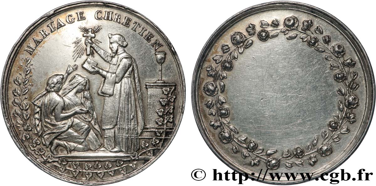 LOVE AND MARRIAGE Médaille, Mariage chrétien XF