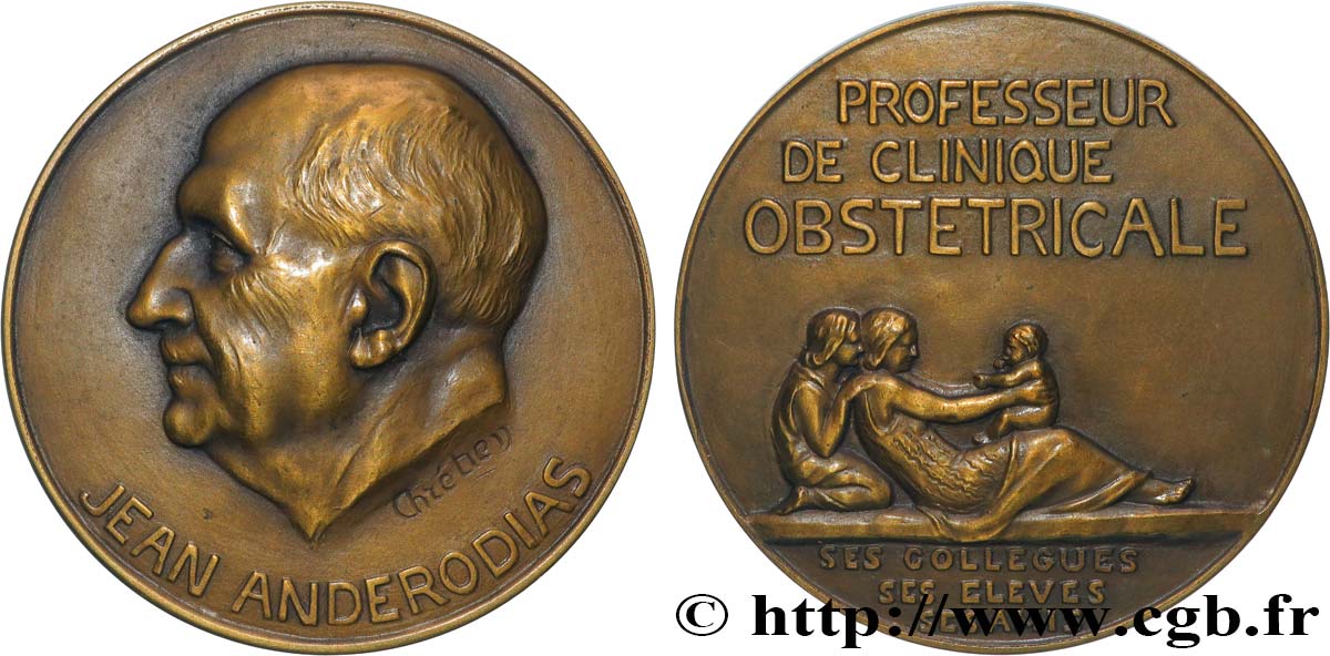 MÉDECINE - SOCIÉTÉS MÉDICALES - MÉDECINS Médaille, Jean-Baptiste Anderodias AU