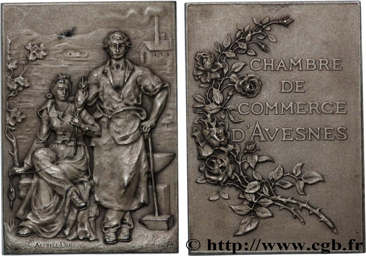 CHAMBERS OF COMMERCE Plaque, Chambre de commerce d’Avesnes AU