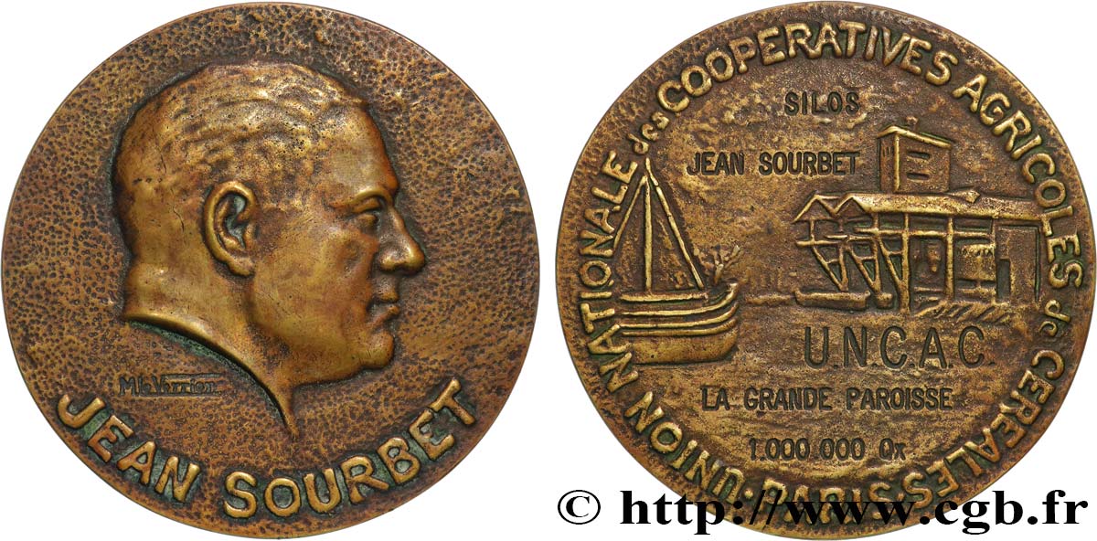 IV REPUBLIC Médaille, Jean SOURBET AU