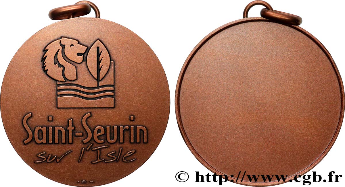 CINQUIÈME RÉPUBLIQUE Médaille, Ville de Saint-Seurin-sur-l’Isle SUP