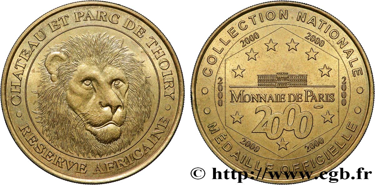 MÉDAILLES TOURISTIQUES Médaille touristique, La réserve africaine de Thoiry TTB+
