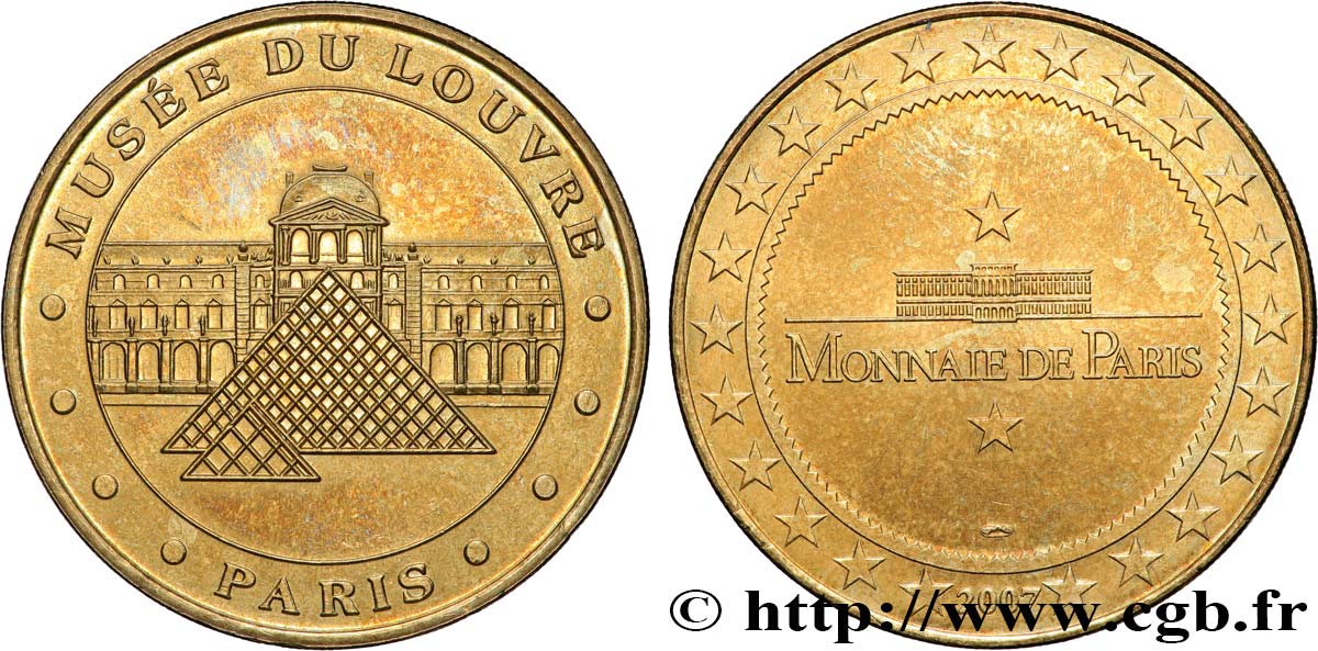 MÉDAILLES TOURISTIQUES Médaille touristique, Musée du Louvre, Paris SUP