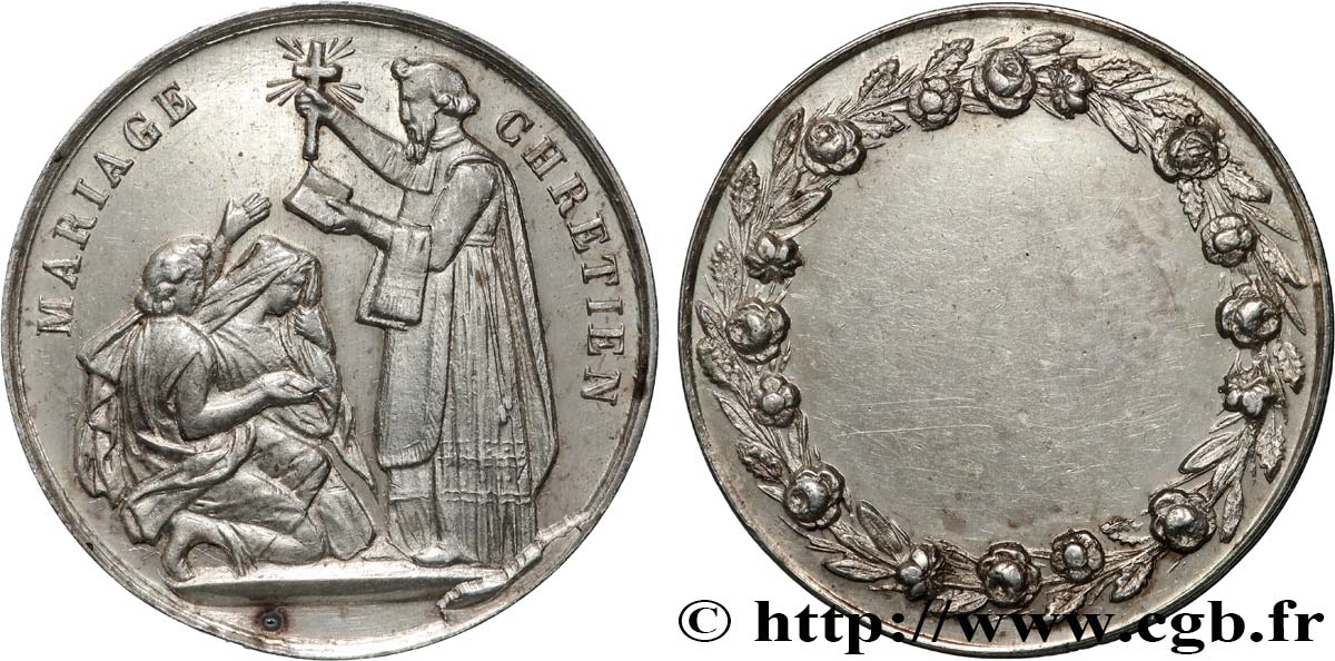 AMOUR ET MARIAGE Médaille, Mariage chrétien AU