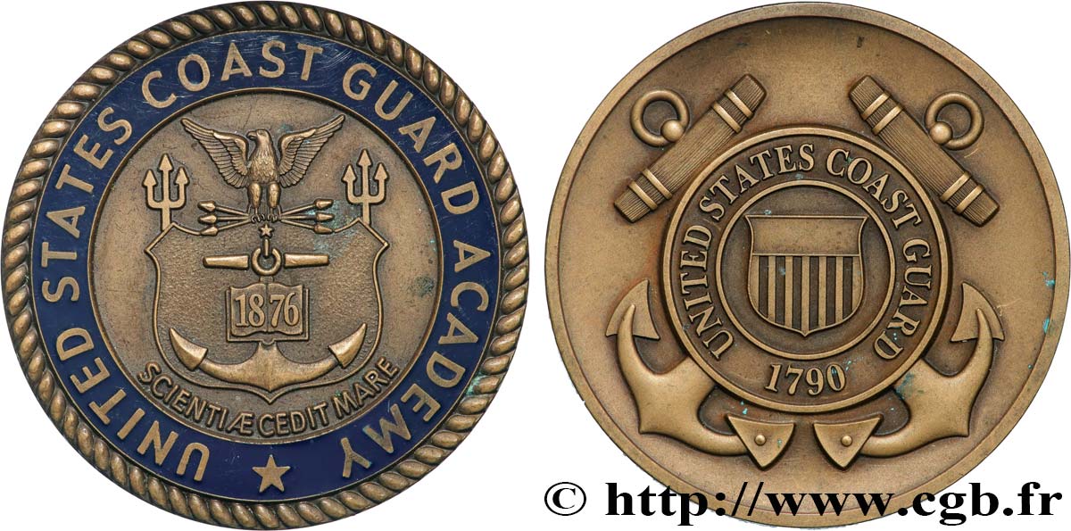 UNITED STATES OF AMERICA Médaille, United States coast guard Academy AU