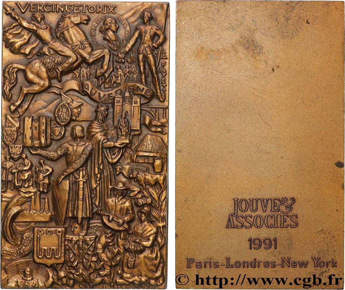 FUNFTE FRANZOSISCHE REPUBLIK Plaquette, Vercingétorix et l’Auvergne fVZ