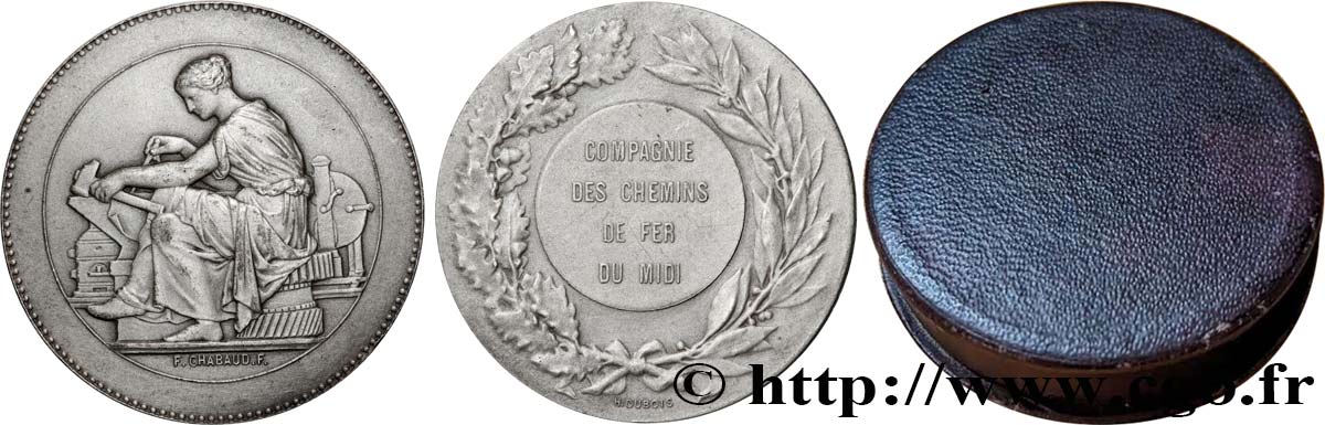 TRANSPORTATION AND RAILWAYS Médaille, Compagnie des chemins de fer du midi AU