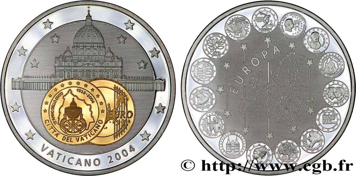 EUROPE Médaille, Europe, Vatican SPL