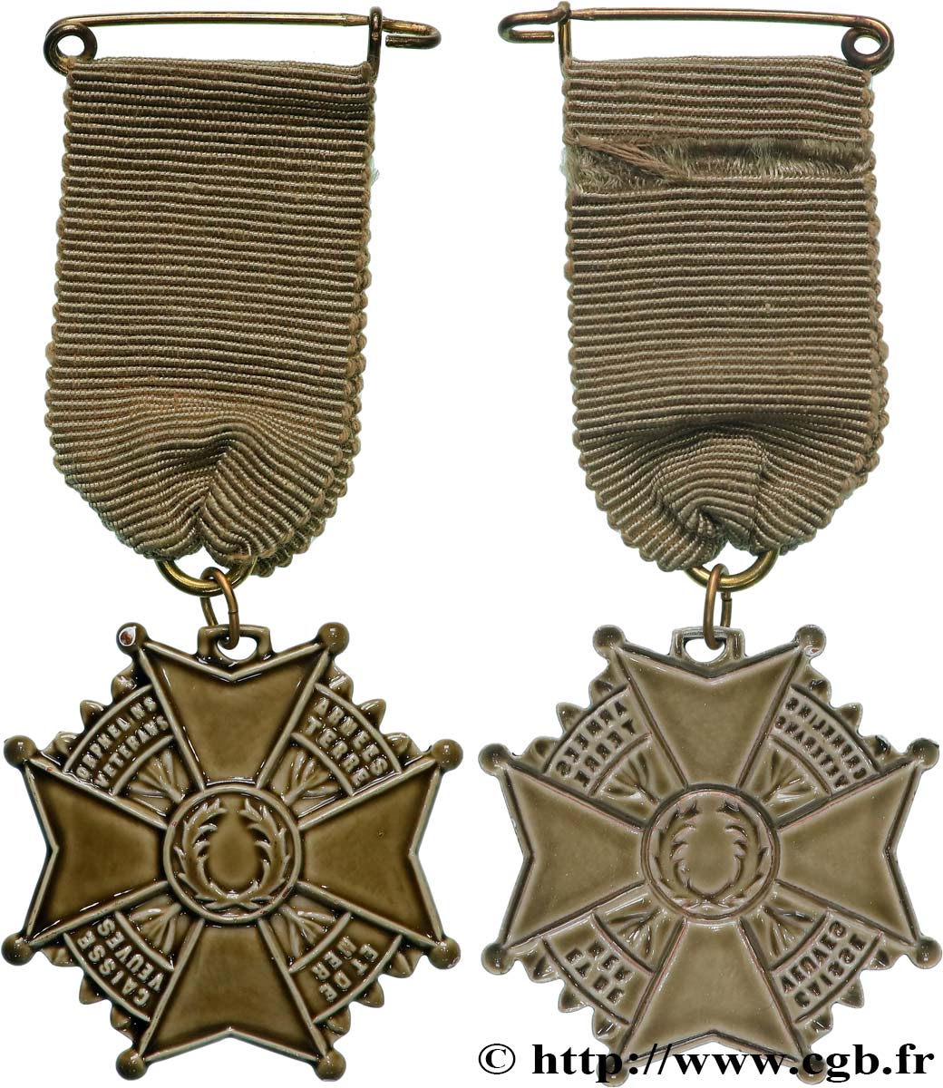 CINQUIÈME RÉPUBLIQUE Médaille, Caisse des veuves, orphelins et vétérans de l’armée de terre et de mer SUP