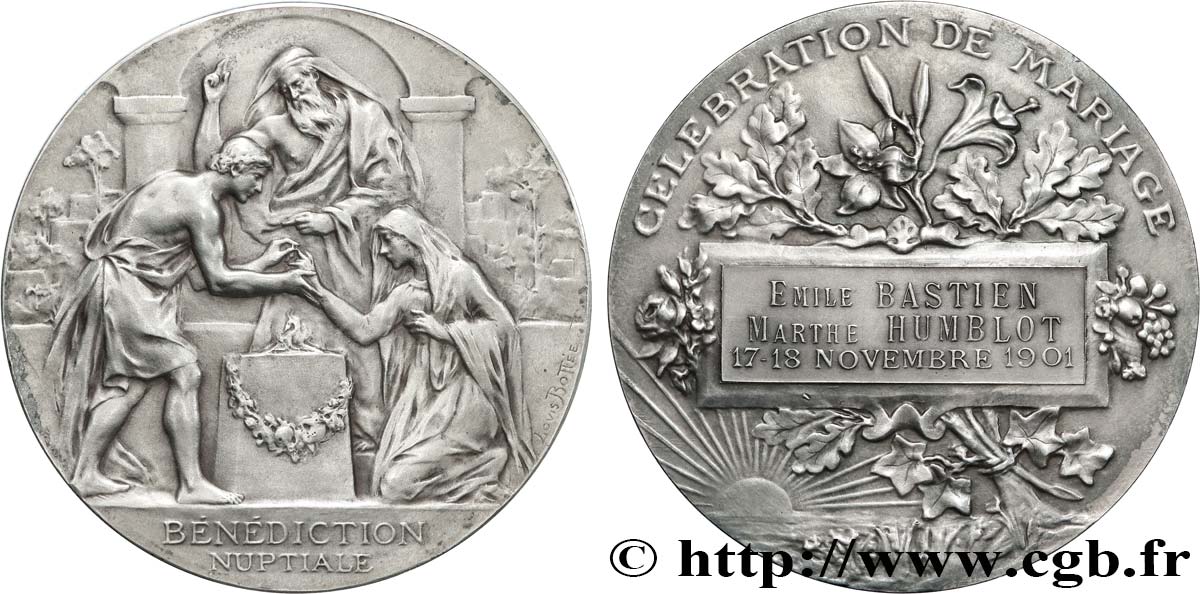 LOVE AND MARRIAGE Médaille, Bénédiction Nuptiale AU