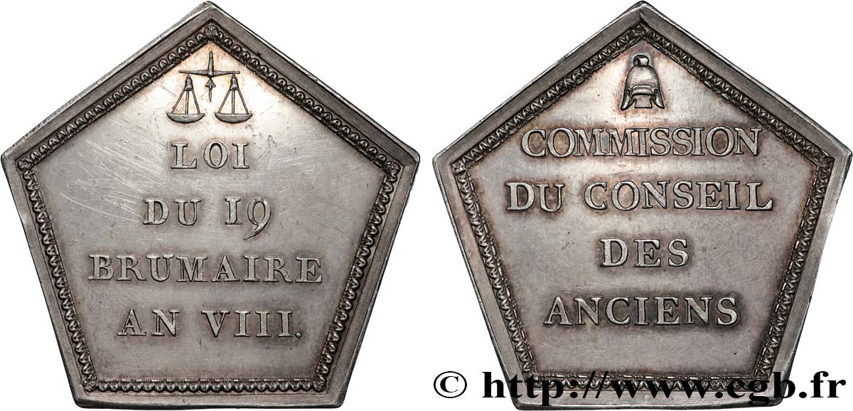 DIRECTOIRE Insigne, Commission du Conseil des Anciens AU