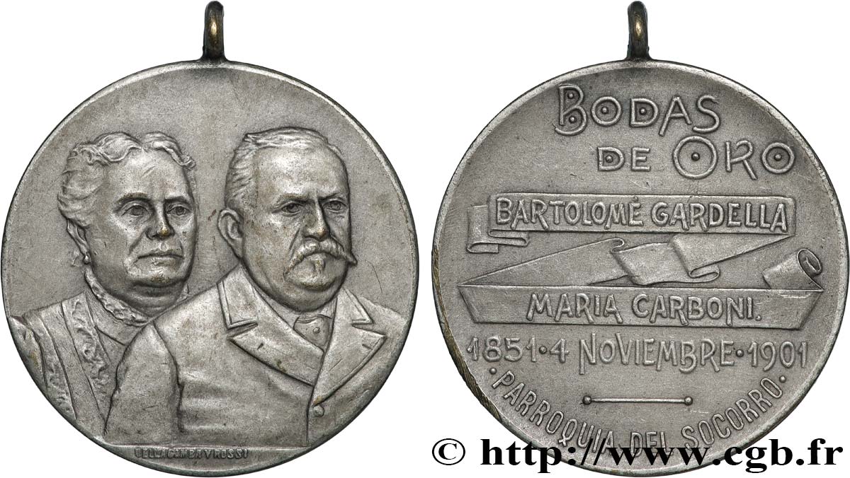 ARGENTINA Médaille, Noces d’or MBC+