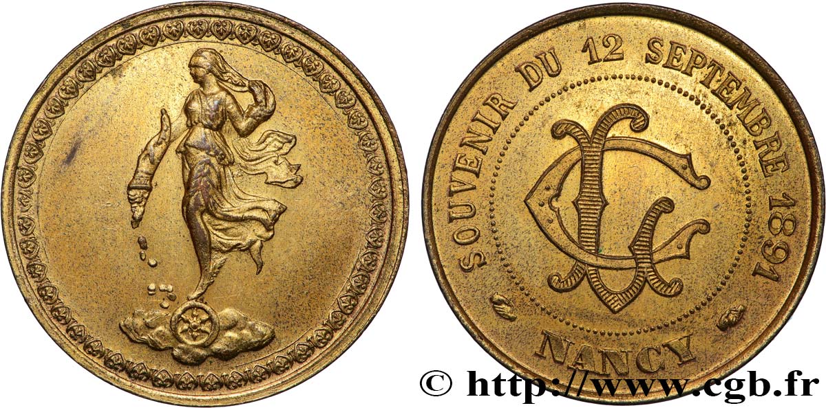 AMOUR ET MARIAGE Médaille de mariage, Fortuna AU/AU