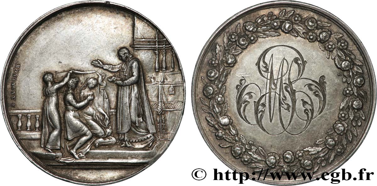 AMOUR ET MARIAGE Médaille de mariage TTB