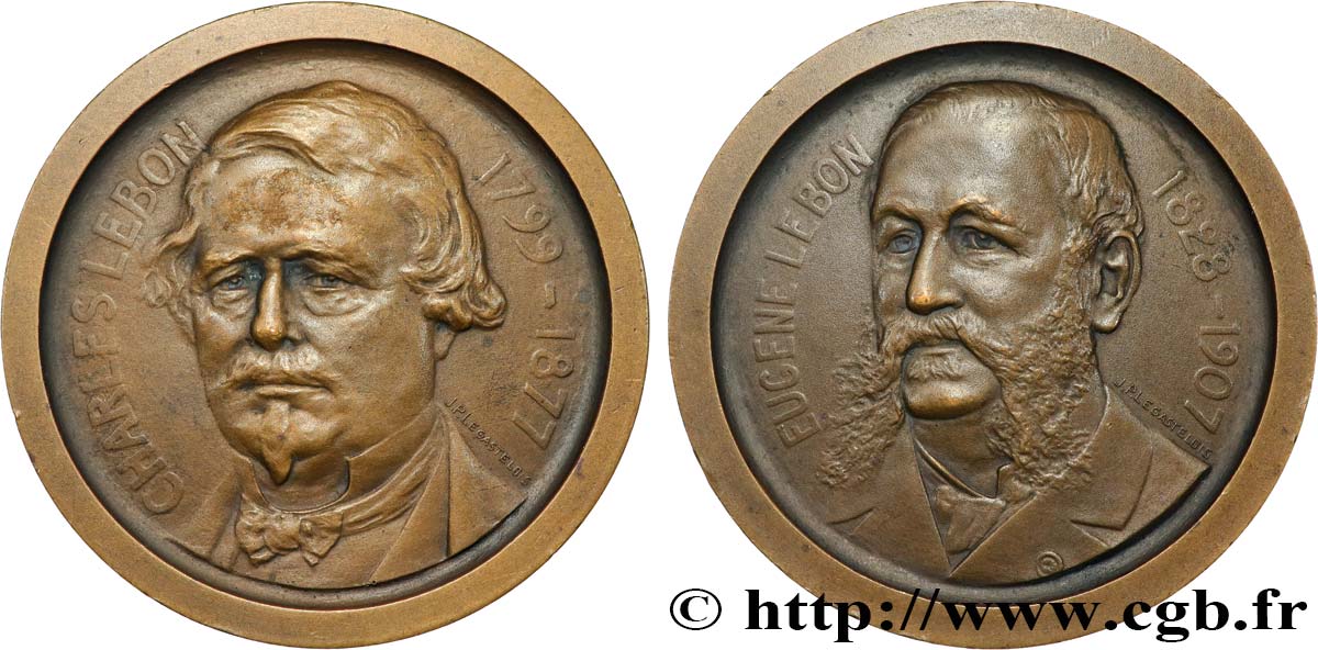 TROISIÈME RÉPUBLIQUE Médaille, Charles et Eugène Lebon TTB+