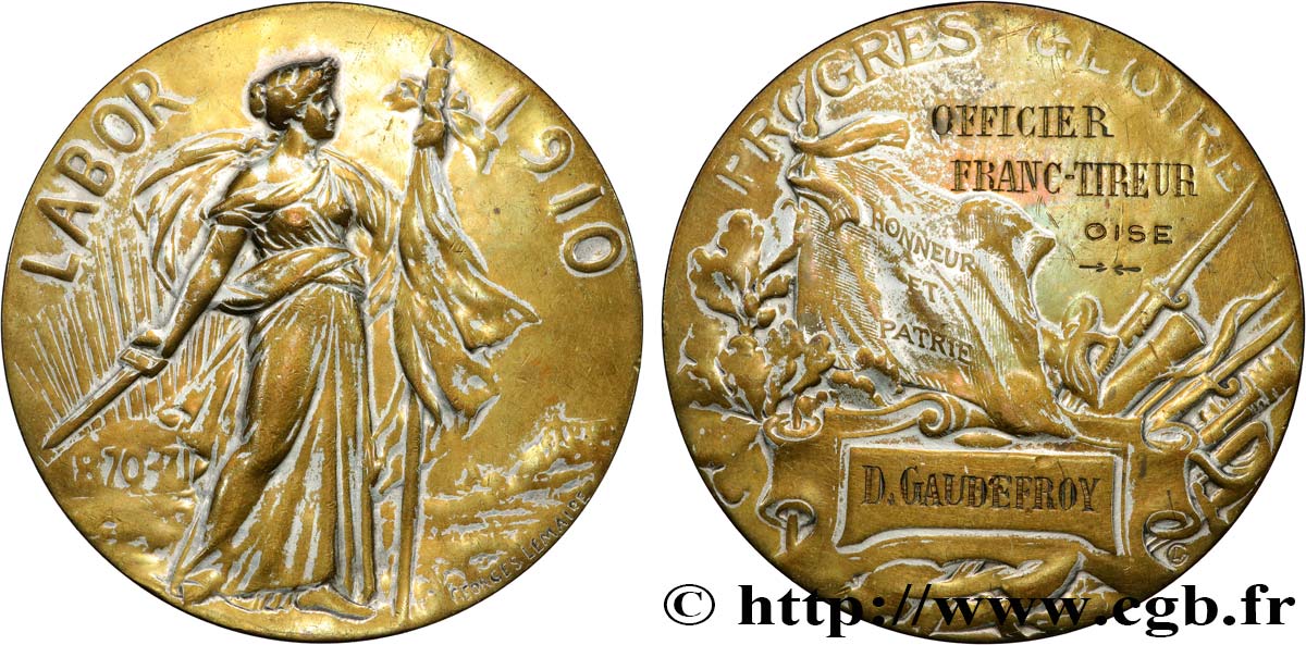 TROISIÈME RÉPUBLIQUE Médaille de récompense, Labor TB+