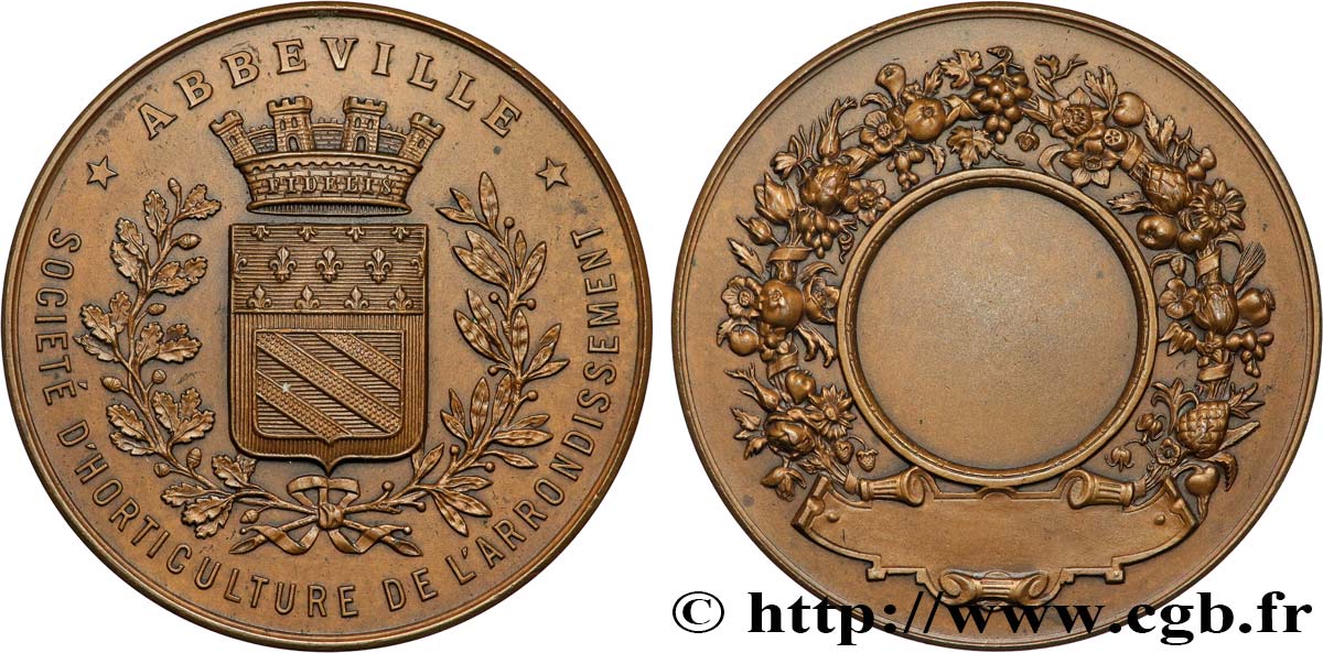 SOCIÉTÉS D AGRICULTURE, HORTICULTURE, PÊCHE ET CHASSE Médaille, Société d’horticulture SUP